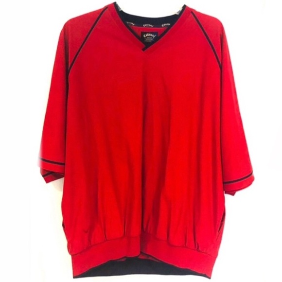 CALLAWAY GOLF PULL OVER TOP W/ POCKETS & LINED - Picture 1 of 8